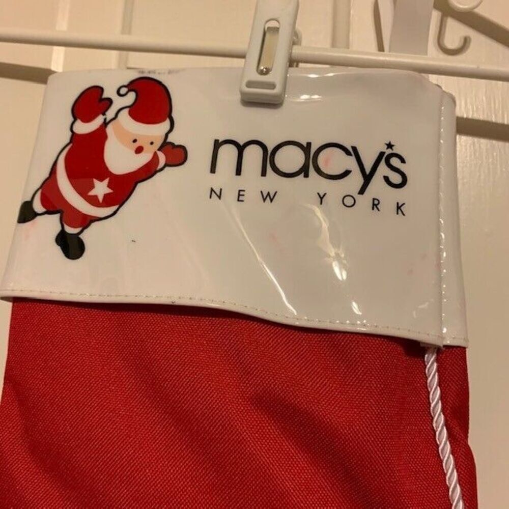MACY'S NEW YORK CHRISTMAS STOCKING NWT - Picture 5 of 5